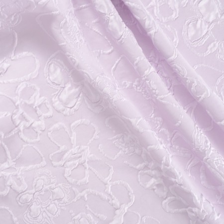 Jacquard relieve floral lila